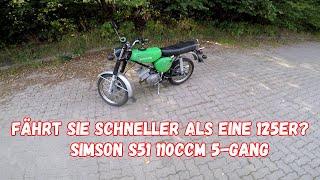 Fährt sie schneller als eine 125?! | Simson S51 110ccm 5-Gang | Datta