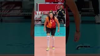 Yasemin Güveli - Galatasaray Daikin  Maç Öncesi Isınma