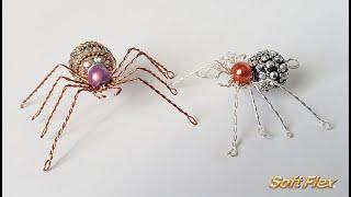 Conversations in Wire with James Browning: How To Create A Spider Using Beads & Soft Flex Craft Wire