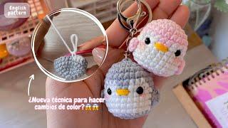 Llaverito de pingüino tejido a crochet | Keychain penguin crochet ️ AMIGURUMIS CROCHET