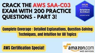 AWS SAA-C03 Exam: 200 Practice Questions - Part 3 | Detailed Explanations |#awscertification #tricks