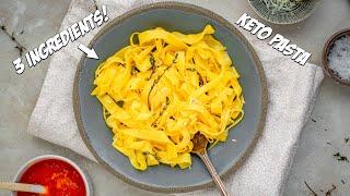 The Best Keto PASTA Recipe | Just 3 Ingredients and 3 Carbs