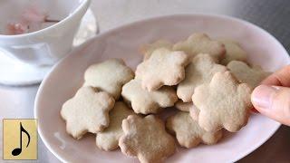 How to make Sakura Shaped Buckwheat cookies【1 Minute Cooking】