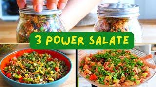Essen mit Superkräften: 3 Mega-Salate für eine vitale Woche | Meal Prep mit #canansrezepte