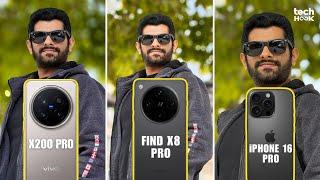 Vivo X200 Pro vs Oppo Find X8 Pro: Camera Comparison ft. iPhone 16 Pro!