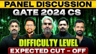 GATE 2024 Computer Science | GATE CSE Difficulty Level | Expected Cut - Off | Panel Discussion