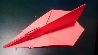 How to make the coolest looking and best flying paper airplane//HD!!!