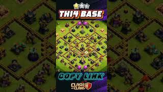 TH14 FARM BASE ANTI LOOT BASE + REPLAY || TH14 FARM BASE + LINK #shorts