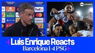 "PLAYING AGAINST BARCA WAS DIFFICULT"  | Luis Enrique | Barcelona 1-4 PSG | UEFA Champions League