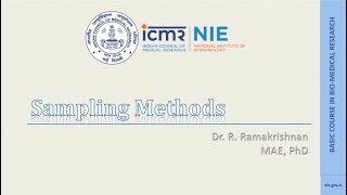 11 Sampling methods