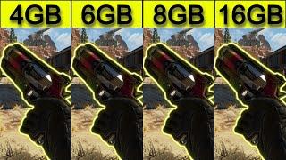 Apex Legends | 4gb vs 6gb vs 8gb vs 16gb | Ram Tested