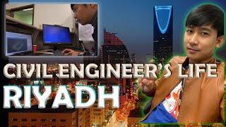 A DAY IN THE LIFE OF A FILIPINO CIVIL ENGINEER IN RIYADH | DESIGN ENGINEER | SITE ENGINEER | ARAMCO