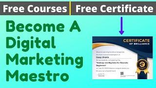 Free Certification Course Digital Marketing Professional Courses Online Courses YouTube #DeepShukla