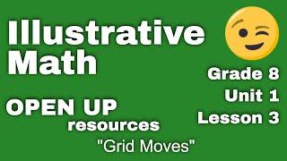  8th Grade, Unit 1, Lesson 3 "Grid Moves"  Illustrative Mathematics - Tutorial