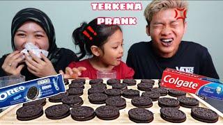 PRANK️OREO LETAK COLGATE PEDASNYA MULUT, TERMUNTAH ‼️