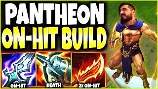 New On-Hit PTA Pantheon Season 12 Build can do 100% HP DMG with 1 W  LoL Top Pantheon s12 Gameplay