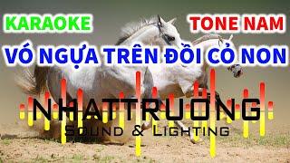 Karaoke Vó Ngựa Trên Đồi Cỏ Non Tone Nam || Nhật Trường TTG || Keyboard Nhàn Bến Tre