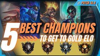 Top 5 BEST CHAMPIONS to GET GOLD ELO | MID LANE | Patch 14.4 | Weekly Tier List | League of Legends