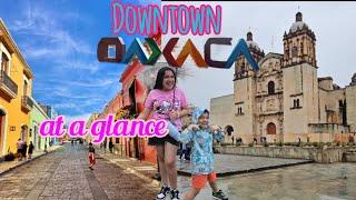 Downtown Oaxaca on a rainy day. Video at a glance.