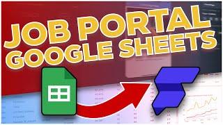 Build A Job Portal with Google Sheets and FlutterFlow! | FlutterFlow Training 2022