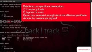 [TUTORIAL 1 backtrack 5 ] - creazione ed uso di un payload