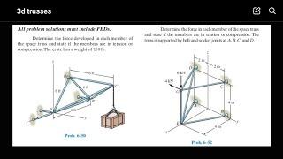 Trusses in 3D (Examples)
