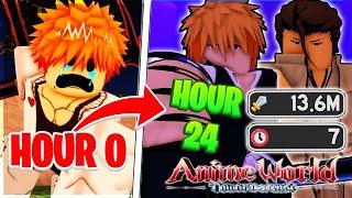 I Spent 24 Hours getting the *NEW* Ichigo In Anime World Tower Defense