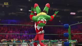 Lets Play:  WWE 2K23 Fantasy Match 6: The Teenage Mutant Ninja Turtles Vs The Power Rangers