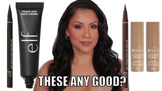 POWER GRIP MATTE PRIMER? & BROW PEN ANY GOOD? *new* e.l.f. Cosmetics + WEAR TEST