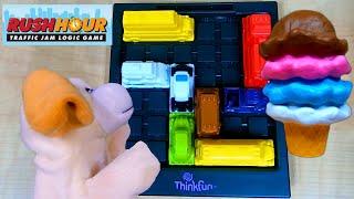 Excite Dog Plays "Rush Hour" the Traffic Jam Game!