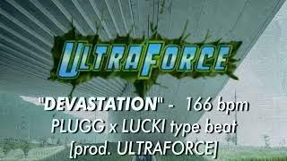 *FREE* PLUGG x LUCKI type beat - "DEVASTATION" 166 bpm [prod. ULTRAFORCE]