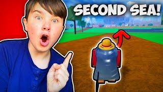 NOOB gets SECOND SEA in Blox Fruits!! - Roblox