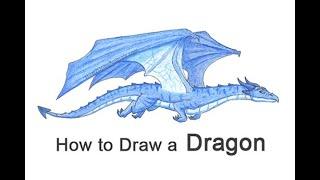 How to Draw a Dragon Flying (Wind Dragon)