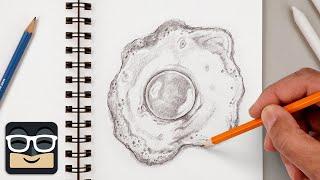 How To Draw a Fried Egg | Beginner's Sketch Tutorial