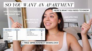 First Apartment Things To Know! expenses, checklist, search process