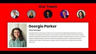 How To Create A Our Team Page Using HTML , CSS and JavaScript | Our team Section By Using HTML & CSS