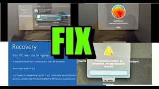 ReInstall MacOs Ventura & remove windows Bootcamp | Fix error code:0xc000025 PKDownloadError error 8