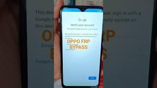 OPPO FRP / GOOGLE  ACCOUNT BYPASS