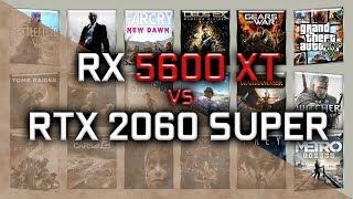 RX 5600 XT vs RTX 2060 Super Benchmarks | 59 tests