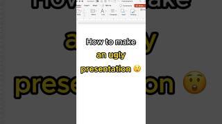 Tutorial: How (not) to make a PowerPoint Presentation look good. #powerpoint #design #funny