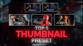 Top 5 thumbnail xml  | alight motion xml