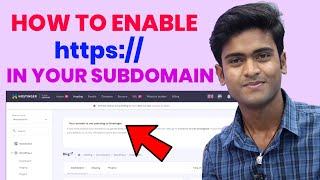 How to enable SSL Certificate in Subdomain | Your Domain is not pointing to hostinger