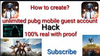 How to create unlimited guest account in pubg mobile