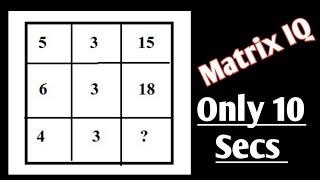 Missing Number Matrix | Loksewa/TSC IQ | Matrix IQ Solution Tricks 12 Questions with Solutions ||