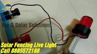 Solar Fencing Live Light Testing