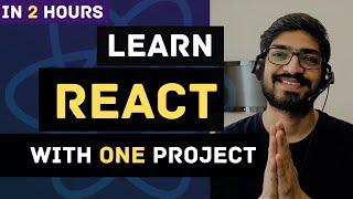 Learn React JS with Project in 2 Hours  | React Tutorial for Beginners | React Project Crash Course