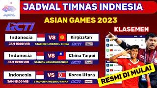 Jadwal Sepak Bola Asian Games 2023 - Indonesia vs Kirgistan - Live RCTI