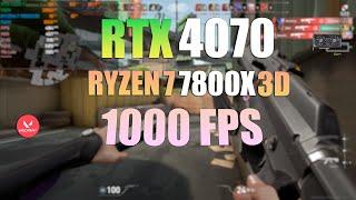 RTX 4070 + Ryzen 7 7800X3D : VALORANT - All Settings Tested