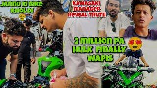 @aalyanvlogs1299 2 million pa finally hulk Wapis Agya? | Zx10r modified ka chackr ma Ky krdia