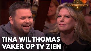 Tina Nijkamp wil Thomas van Groningen vaker op tv zien: 'Een eigen show bij SBS6!' | DE ORANJEWINTER